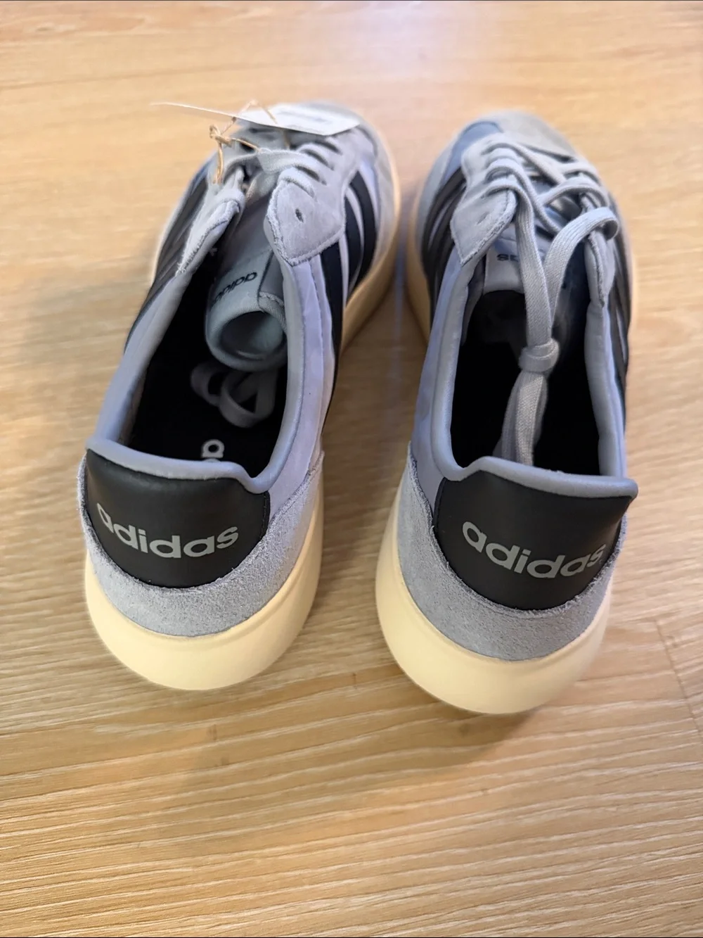 New Men’s adidas Barreda Decode Gray with Black Stripes Sneakers